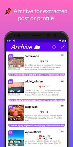 Download extract for Instagram screenshot 2