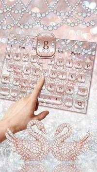 Gold Diamond Swan Keyboard screenshot 2