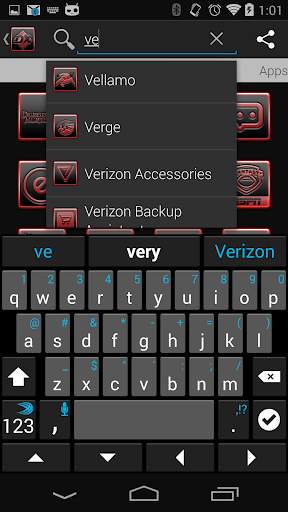 Serenity Launcher Theme Red screenshot 23
