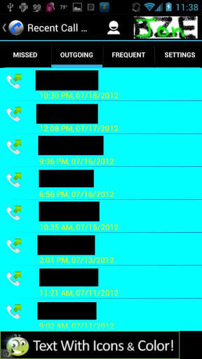 Recent Call Log screenshot 3