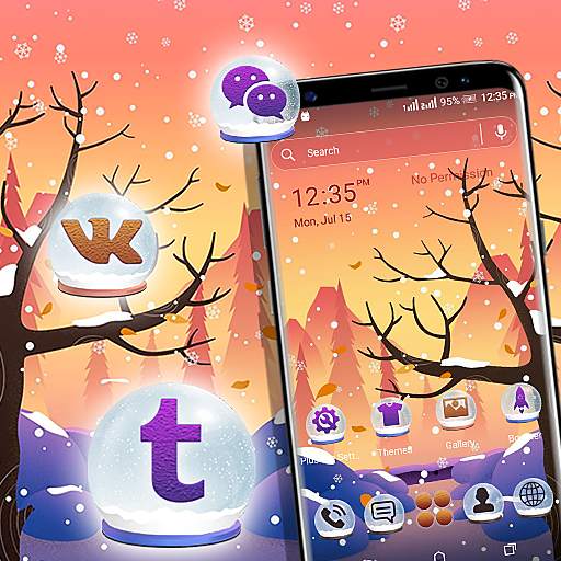 Winter Forest Launcher Theme 1.3