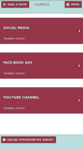 Social Media Marketing Training App For Beginners screenshot 1