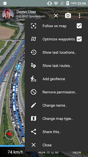 Follow - realtime location app using GPS / Network screenshot 3