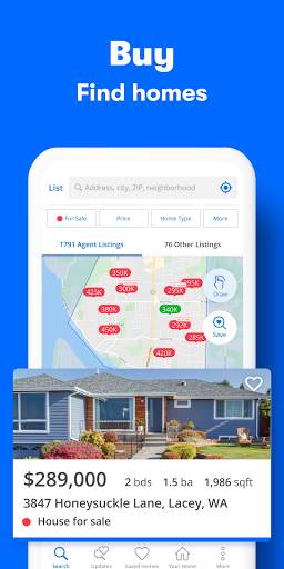 Zillow: Find Houses for Sale & Apartments for Rent screenshot 1