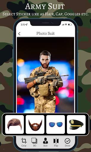 Army Uniform Photo Suit Editor screenshot 3