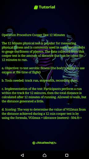 12 Minutes Run Fitness Test screenshot 2