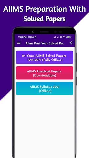 AIIMS Solved Papers Offline screenshot 1