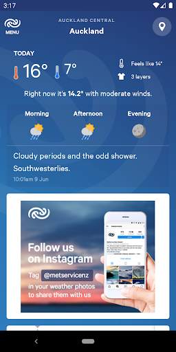MetService NZ Weather screenshot 1