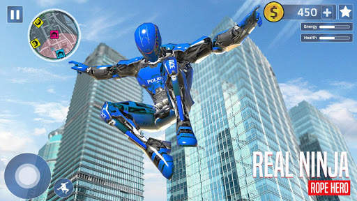 Real Flying Spider Ninja Rope Hero Vice Town Crime screenshot 5