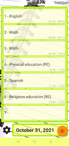 My Grades - School Timetable screenshot 2
