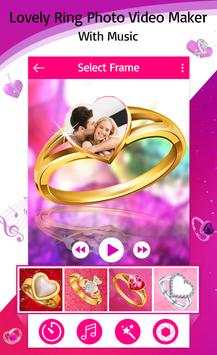 Lovely Ring Photo Video Maker 1 تصوير الشاشة