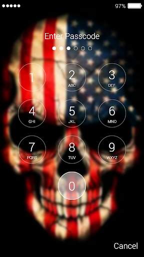 Skull Lock Screen 5 تصوير الشاشة