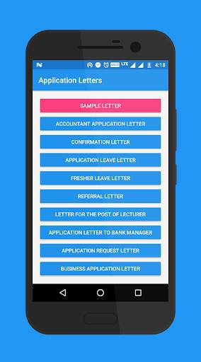 Application Letters screenshot 2