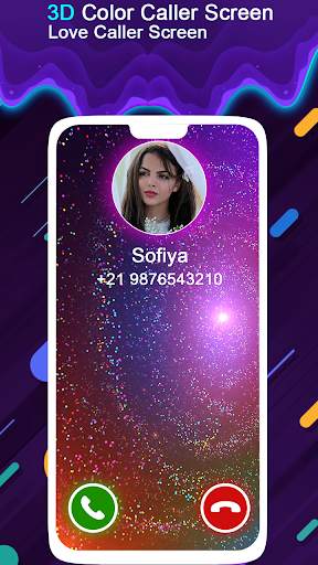 3D Color Caller Screen - Love Caller Screen screenshot 2