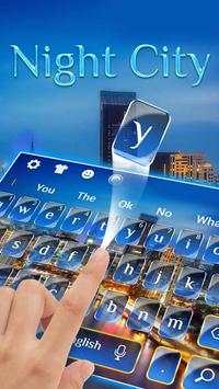 Night Shine City Light Keyboard Theme screenshot 1