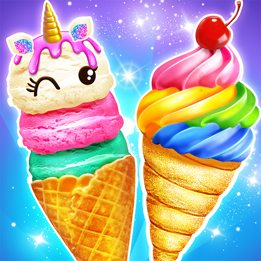 Rainbow Cone Dessert Maker - Girls Ice Cream Games icon
