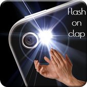 Flashlight on Clap أيقونة