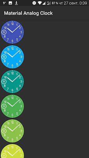 Material Analog Clock screenshot 4