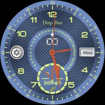 Deep Blue Watchface screenshot 11