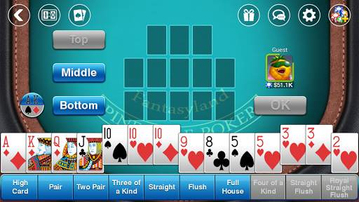 DH Pineapple Poker OFC screenshot 5