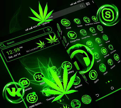 Green Leaf Launcher Theme screenshot 4