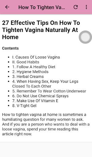 Vagina Care 2 تصوير الشاشة