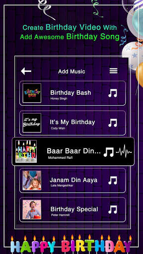 Happy Birthday Video Maker with Song screenshot 3