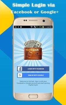 GoCash - Free PayPal Cash! screenshot 1