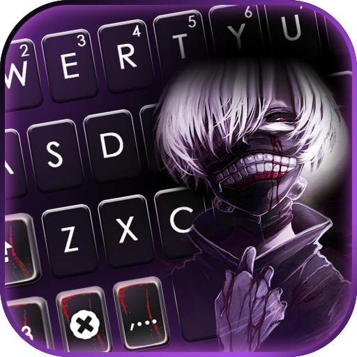 ikon Latar Belakang Keyboard Cool Mask Boy