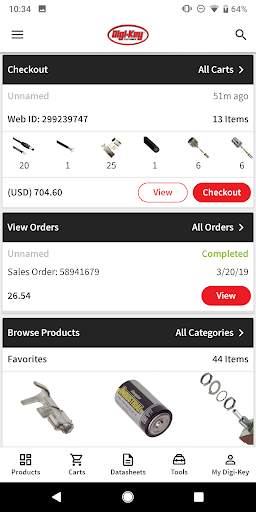 Digi-Key screenshot 1