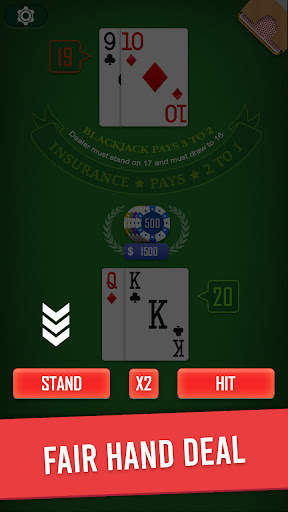Blackjack 21 card game 3 تصوير الشاشة