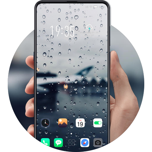 Rain drops HD Wallpapers glass city theme Find X icon