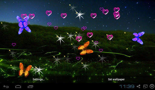 Firefly Live Wallpaper - Screen Lock, Sensor, Auto screenshot 1