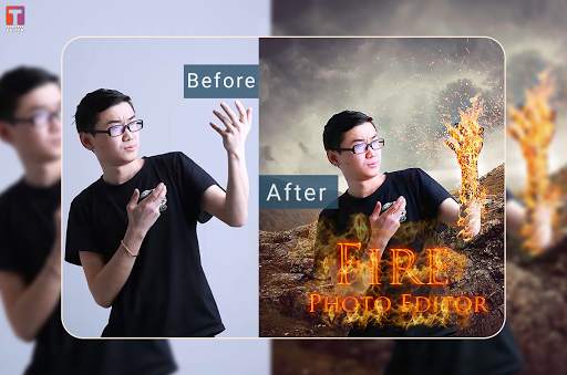 Fire Photo Editor & Background Changer screenshot 1