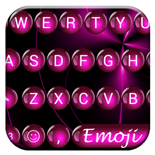 Spheres Pink Emoji Keyboard icon