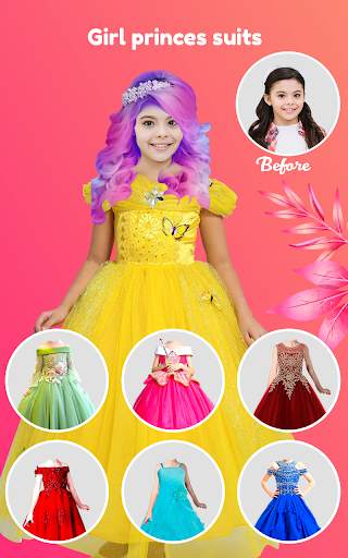 Prettify - Girl Kids Photo Editing, Photo Suit app screenshot 1