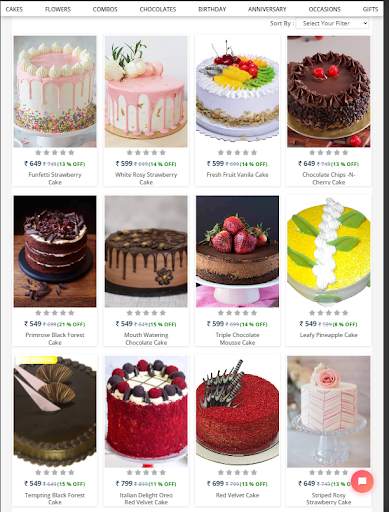 Lake Of Cakes-Order Cakes, Flowers & Gifts Online скриншот 6