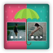 Live Rain Snow Photo Video Editor أيقونة