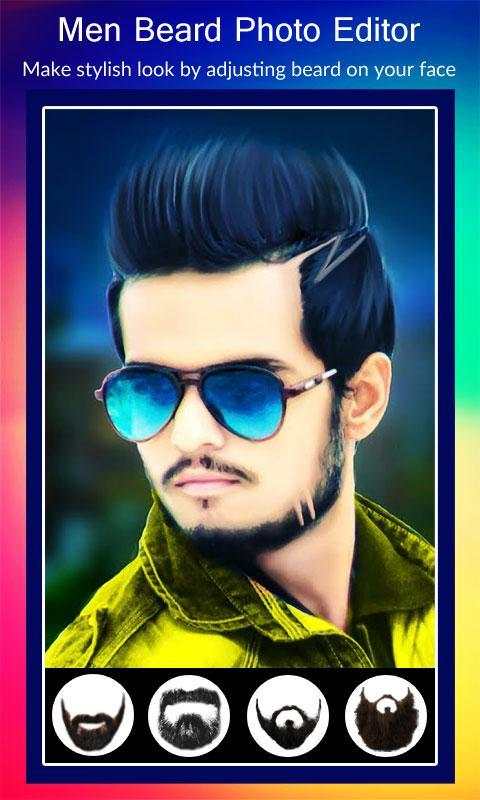 Stylish Men Photo Editor : Hairstyle, Sunglasses screenshot 3