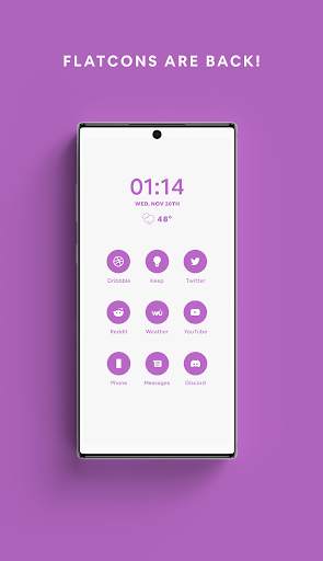 Lavender - A Flatcon Icon Pack screenshot 1