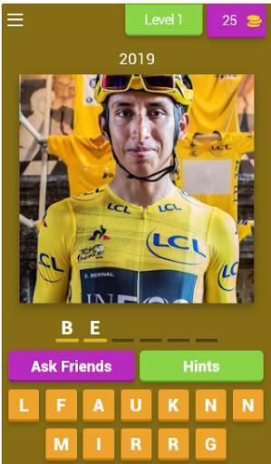 Tour de France 2021 : Quiz Vainqueur Maillot Jaune screenshot 1