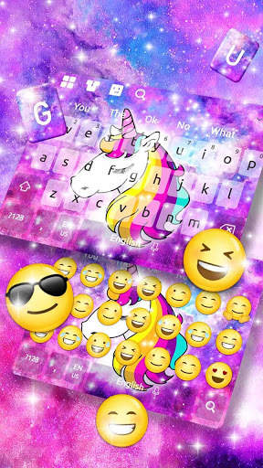 Galaxy Unicorn Keyboard screenshot 1