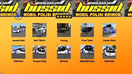 Download Bussid Mod Polisi Brimob screenshot 7