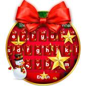 Christmas Bow Keyboard Theme 10001002