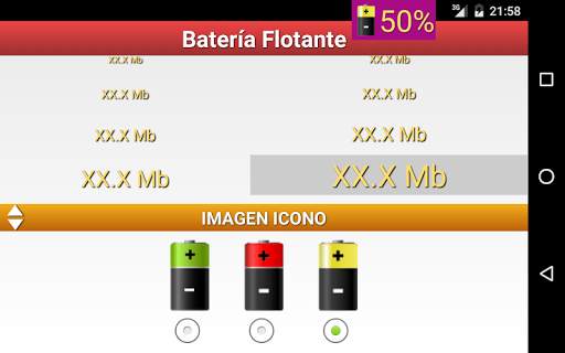 Batería Flotante Porcentaje % screenshot 8