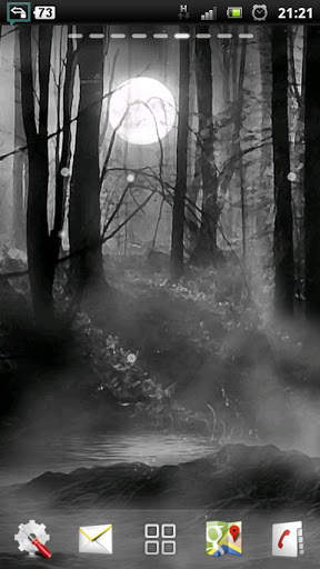 dark forest live wallpaper screenshot 1