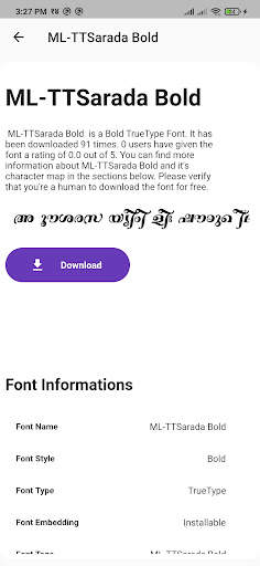 Malayalam Fonts screenshot 2