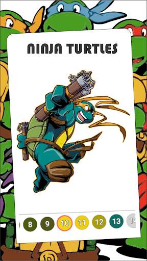 Ninja Turtle Coloring Games screenshot 1