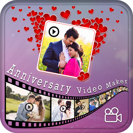 Anniversary Video Maker with Song &amp; Music icon