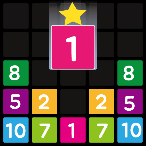 Down the Number - Merge Game Block Stars icon